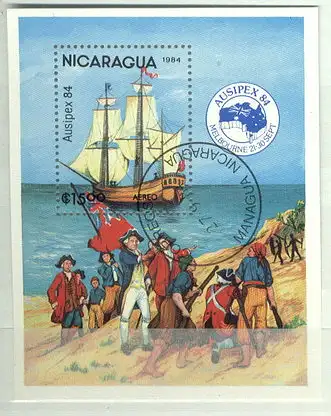 Nicaragua  Nr 2541 (Block 161) Zentraler Rund / Vollstempel