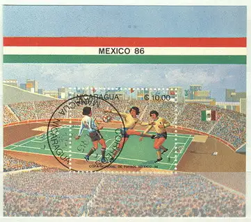 Nicaragua  Nr 2560 (Block 162) Zentraler Rund / Vollstempel