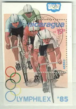 Nicaragua  Nr 2577 (Block 163) Zentraler Rund / Vollstempel