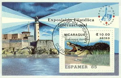 Nicaragua  Nr 2578 (Block 164) Zentraler Rund / Vollstempel