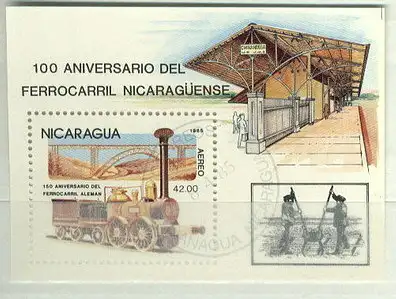 Nicaragua  Nr 2585 (Block 165) Zentraler Rund / Vollstempel