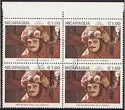 Nicaragua  Nr 2606 Q (4-er Block mit Rand)