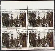 Nicaragua  Nr 2607 Q (4-er Block mit Rand)