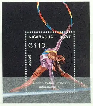 Nicaragua  Nr 2814 (Block 174) Zentraler Rund / Vollstempel