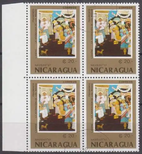 Nicaragua  Nr 2840 Q (4-er Block mit Rand)