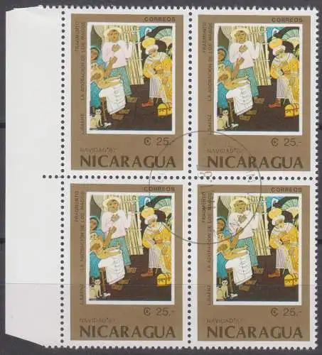 Nicaragua  Nr 2841 Q (4-er Block mit Rand)