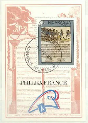 Nicaragua  Nr 2975 (Block 187) Zentraler Rund / Vollstempel