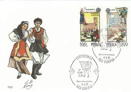 Italien  Nr 1748 - 1749 (1 FDC) Ersttagssonderstempel