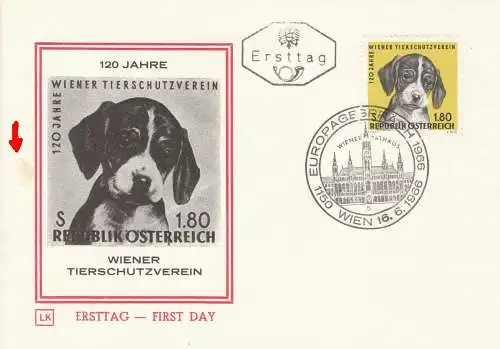 Österreich  Nr 1208 (1 FDC) Ersttagssonderstempel