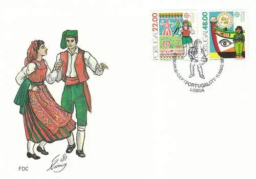 Portugal  Nr 1531 - 1532 (1 FDC) Ersttagssonderstempel
