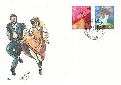 Schweiz  Nr 1197 - 1198 (1 FDC) Ersttagsstempel