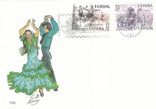 Spanien  Nr 2498 - 2499 (1 FDC) Ersttagsstempel