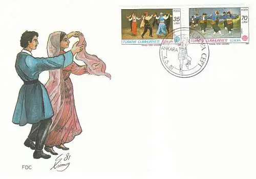Türkei  Nr 2546 - 2547 (1 FDC) Ersttagssonderstempel