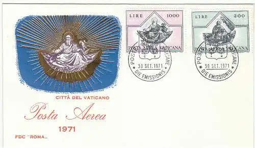 Vatikanstadt  Nr 590 - 593 (2 FDC) Ersttagsstempel