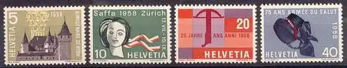 Schweiz  Nr 653 - 656 Postfrisch / **