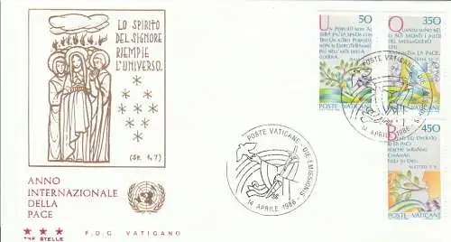 Vatikanstadt  Nr 889 - 891 Q (1 FDC)