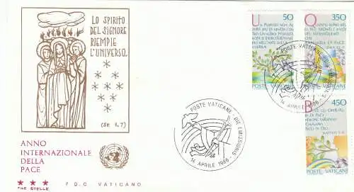 Vatikanstadt  Nr 889 - 891 Q (1 FDC)