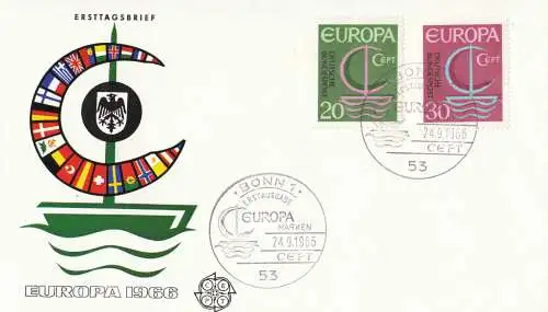 Bundesrep. Deutschland  Nr 519 - 520 Q (1 FDC)