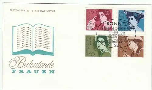 Bundesrep. Deutschland  Nr 826 - 829 Q (1 FDC)