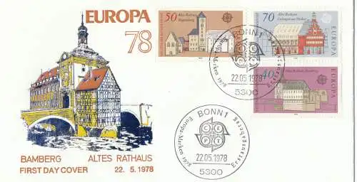 Bundesrep. Deutschland  Nr 969 - 971 Q (1 FDC)