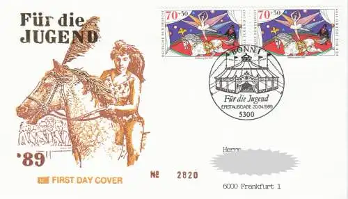 Bundesrep. Deutschland  Nr 1411 - 1414 Q (1411 - 1413 Markenpaare / 1414 Einzelmarke - 4 FDC)