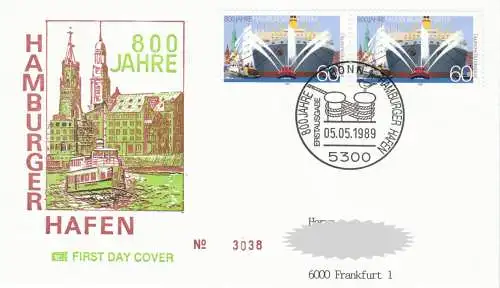 Bundesrep. Deutschland  Nr 1419 Q (Markenpaar - 1 FDC)