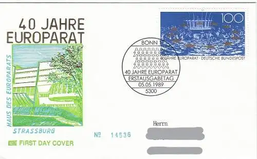 Bundesrep. Deutschland  Nr 1422 Q (Plattenfehler  - 1 FDC)