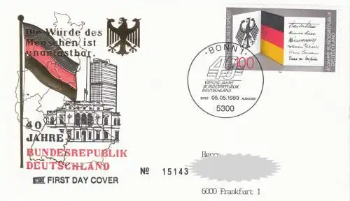 Bundesrep. Deutschland  Nr 1421 Q (1 FDC)