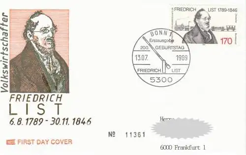 Bundesrep. Deutschland  Nr 1429 Q (1 FDC)