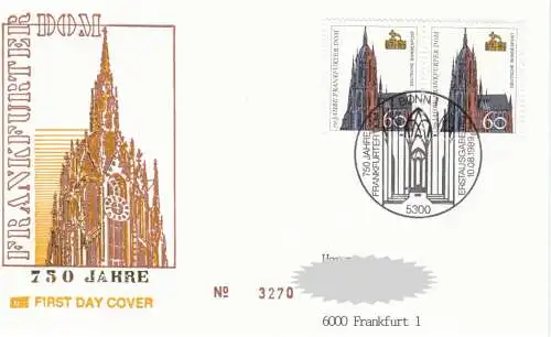 Bundesrep. Deutschland  Nr 1434 Q (Markenpaar - 1 FDC)