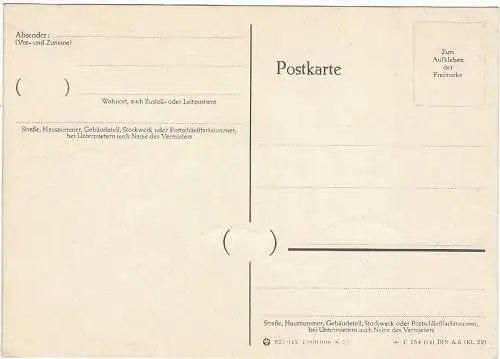 Bundesrep. Deutschland  Nr 320 - 321 Q auf Postkarte (wie P 30 ohne gedruckter Marke) mit SSt. "Deutsche Industrieausstellung Berlin 1960"