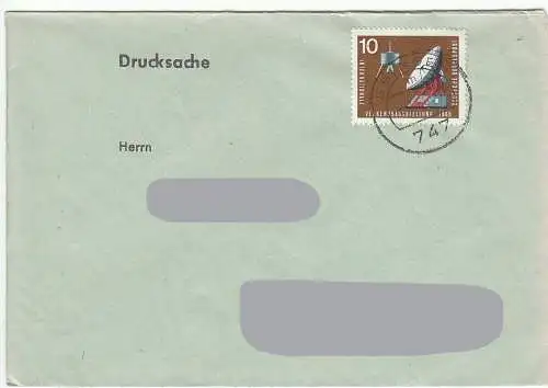 Bundesrep. Deutschland  Nr 469 Q auf Brief mit Tagesstempel Ebingen 6.??.66