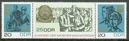 DDR  Nr 1320 - 1322 (Dreierstreifen) Postfrisch / **