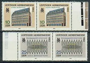 DDR  Nr 2822 - 2823 (Markenpaare mit Seitenrand) Postfrisch / **