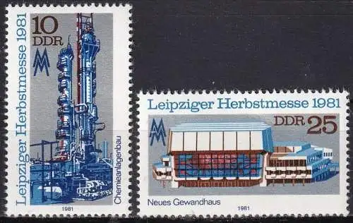 DDR  Nr 2634 - 2635 Postfrisch / **