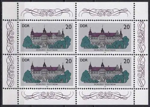 DDR  Nr 3033 (Kleinbogen) Postfrisch / **