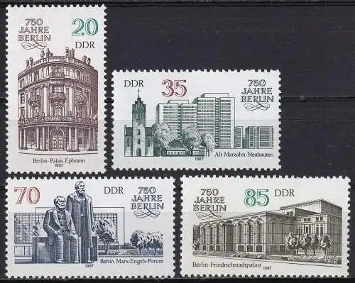 DDR  Nr 3071 - 3074 Postfrisch / **