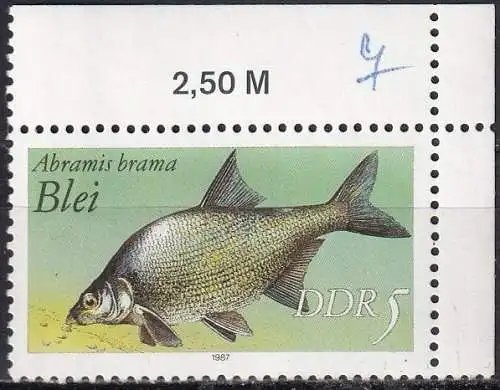 DDR  Nr 3095  (Eckrand mit RWZ) Postfrisch / **