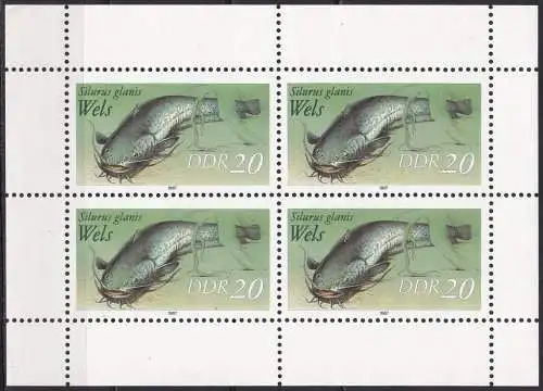 DDR  Nr 3096 I v - 3097 I v (zwei Kleinbogen) Postfrisch / **