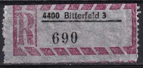 DDR Einschreibmarken  Gebraucht