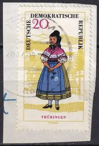 DDR  Nr 1078 Q  (auf Briefausschnitt)