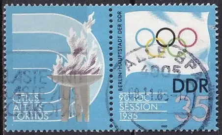 DDR  Nr 2949 Q (Zusammendruck W Zd 637)