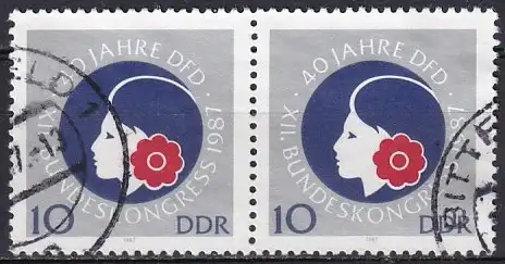 DDR  Nr 3079 Q  (Markenpaar)