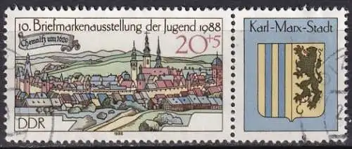 DDR  Nr 3174 Q  (Nr. 3174 mit Zierfeld W Zd 753)