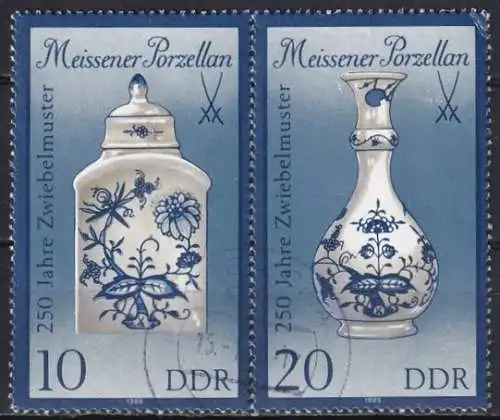 DDR  Nr 3241 II + 3242 II  Q  (Zusammendruck W ZD 787)