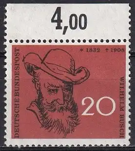 Bundesrep. Deutschland  Nr 282  (Plattenfehler) Postfrisch / **