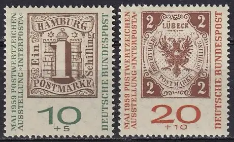 Bundesrep. Deutschland  Nr 310 b  -  311 b Postfrisch / **