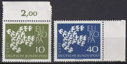 Bundesrep. Deutschland  Nr 367 xw - 368 xw Postfrisch / **