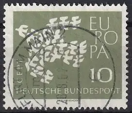 Bundesrep. Deutschland  Nr 367 yw  Q  (Plattenfehler)