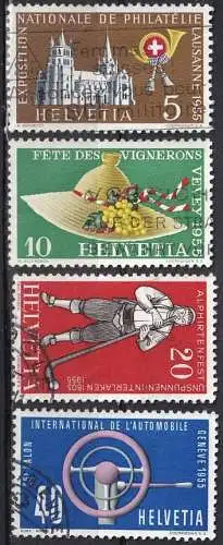 Schweiz  Nr 607 Q - 610 Q